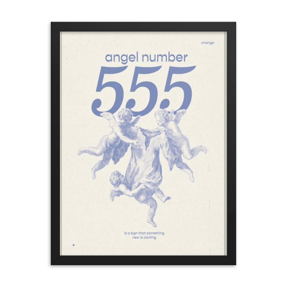 Angel Number 555 Framed Poster