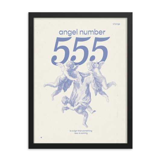 Angel Number 555 Framed Poster