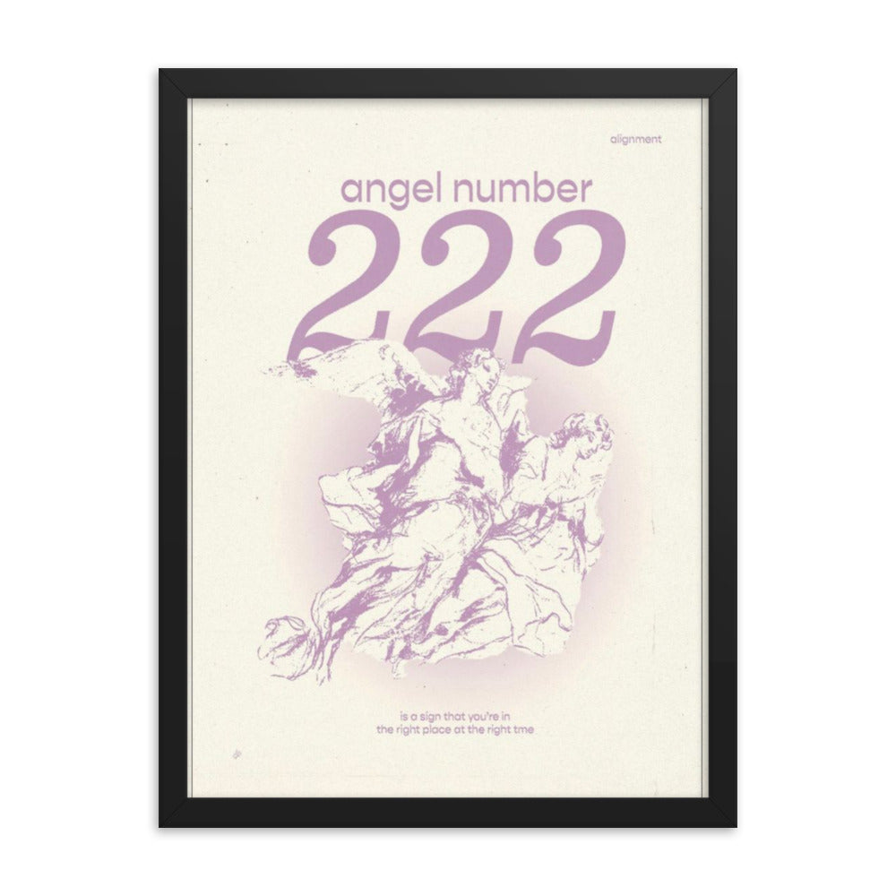 Angel Number 222 Framed Poster