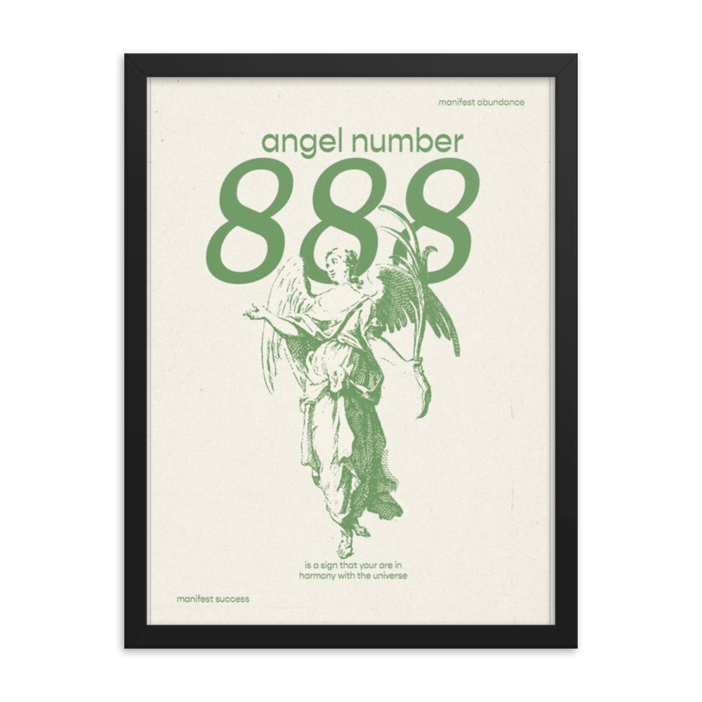 Angel Number 888 Framed Poster