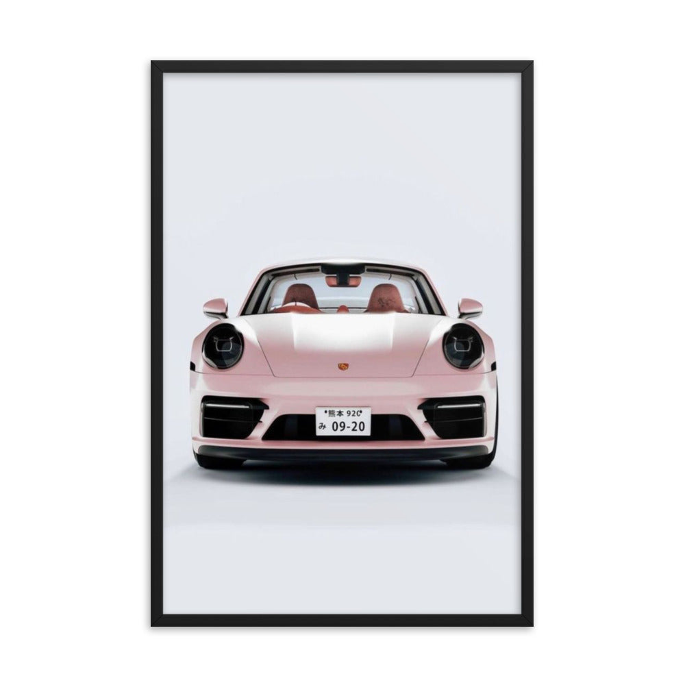 Pink Porsche Framed Print