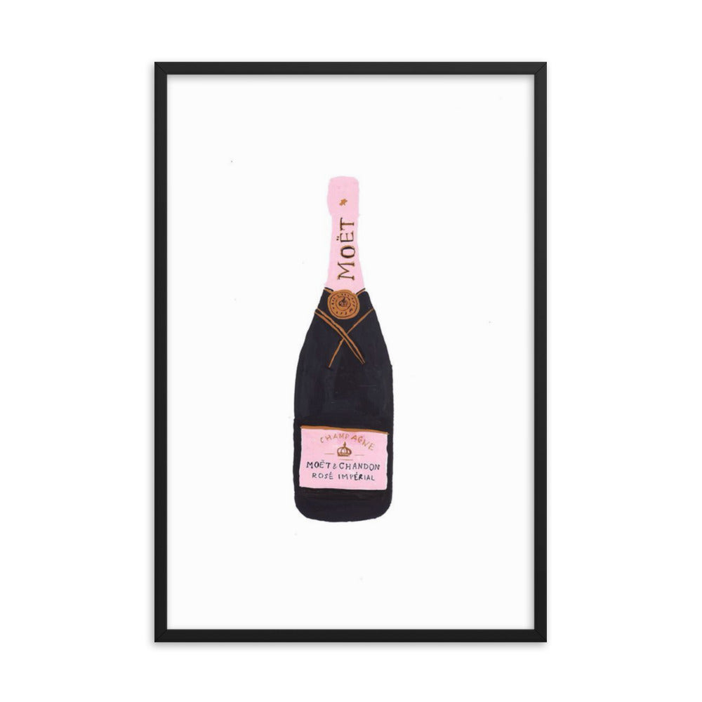 Champagne Framed Poster