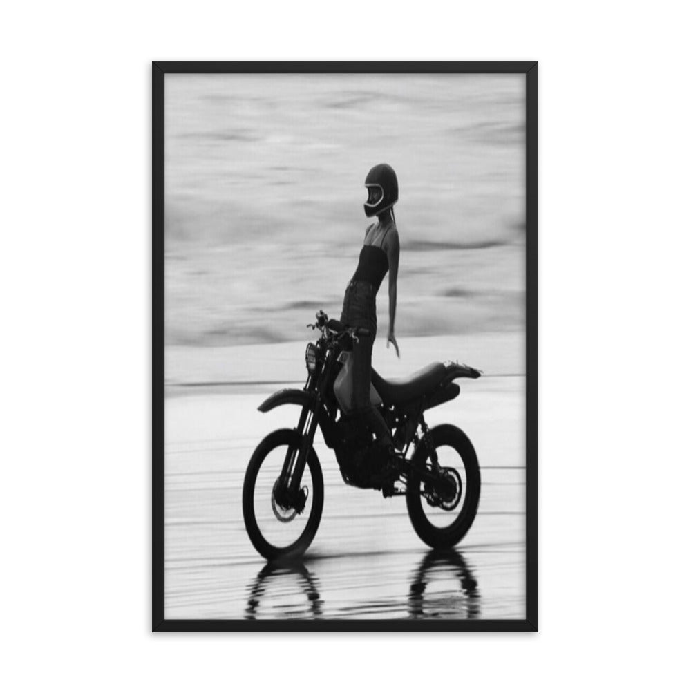 Chic Biker Framed Poster