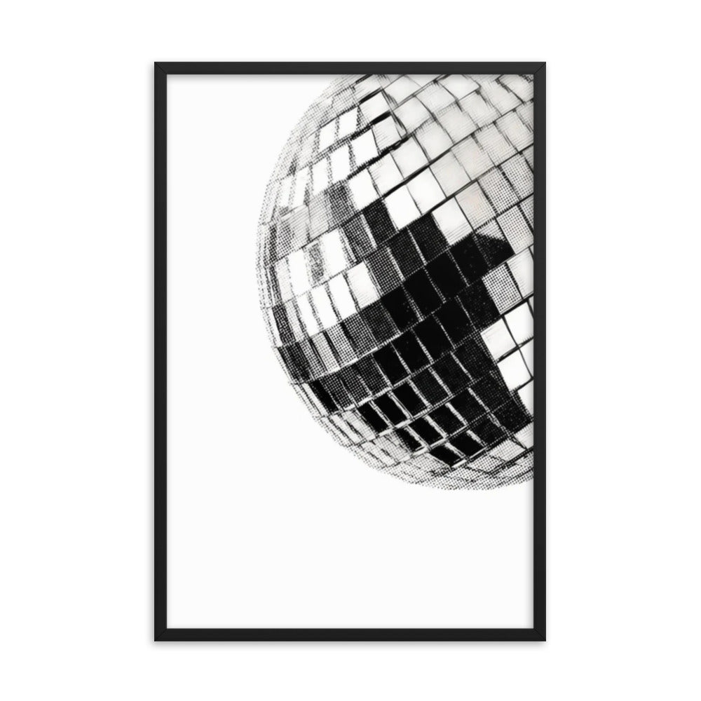 Disco Ball Framed Poster