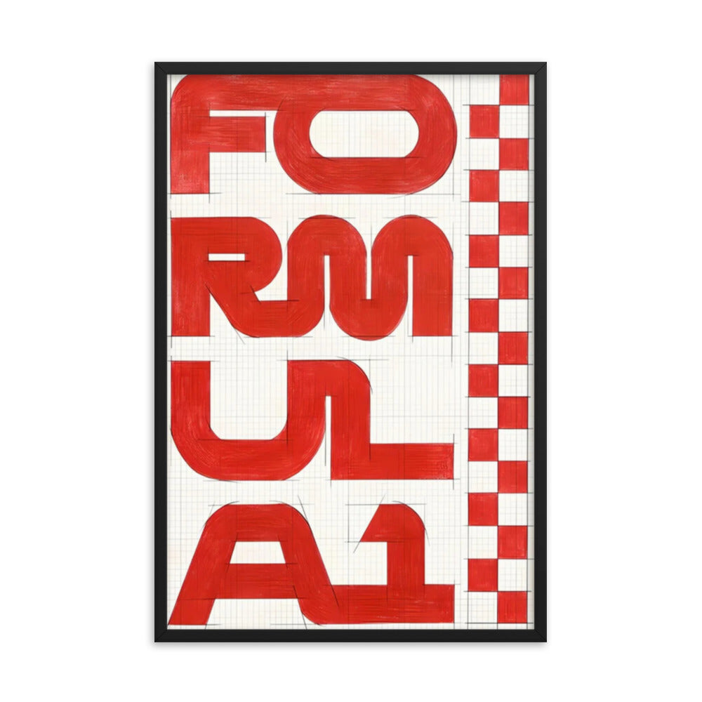 F1 Framed Poster