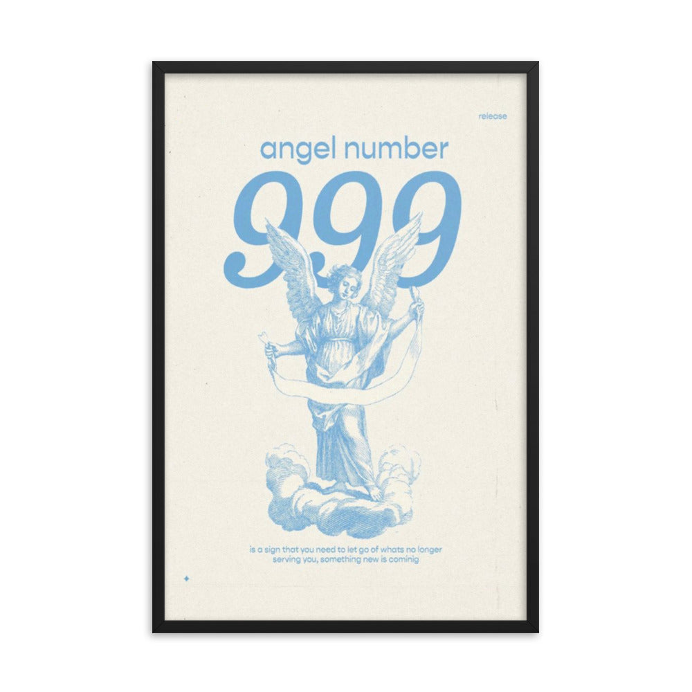 Angel Number 999 Framed Poster