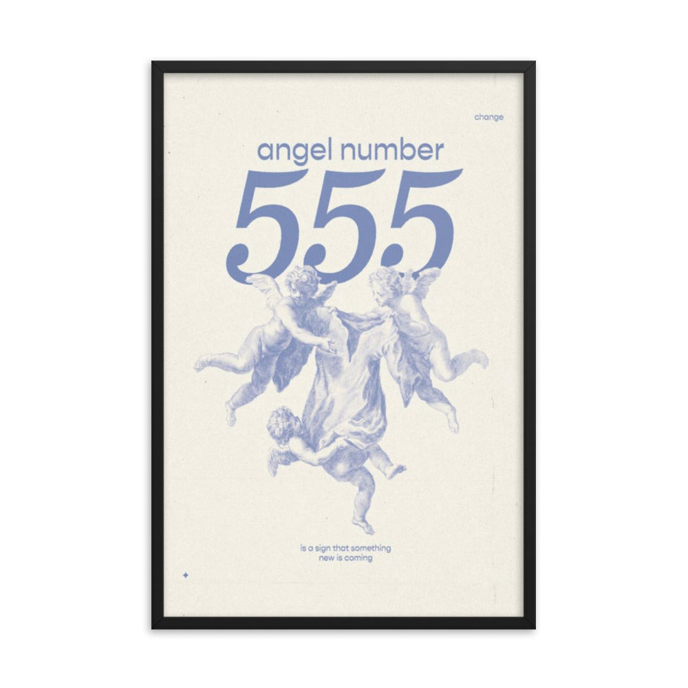 Angel Number 555 Framed Poster