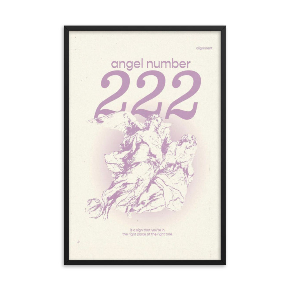 Angel Number 222 Framed Poster