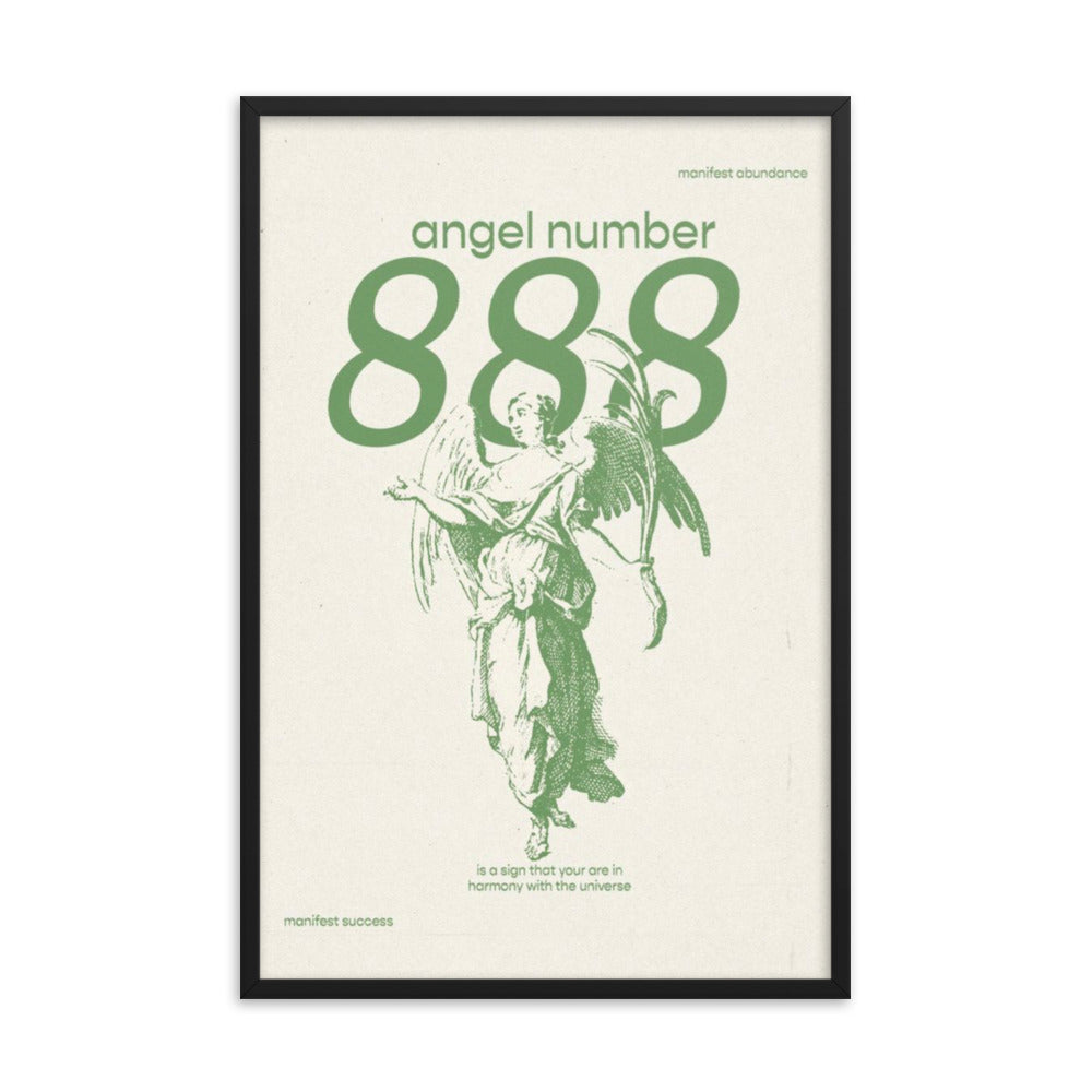 Angel Number 888 Framed Poster