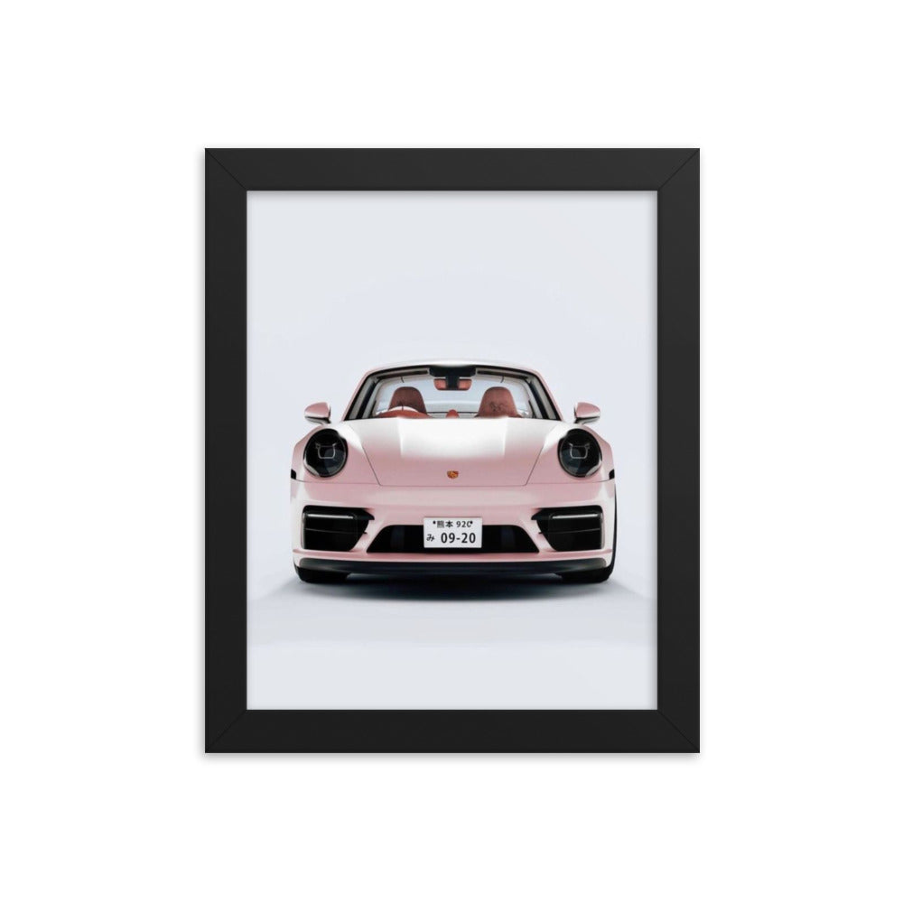 Pink Porsche Framed Print