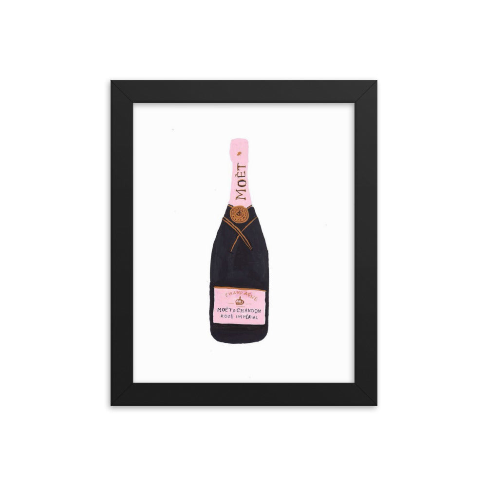 Champagne Framed Poster