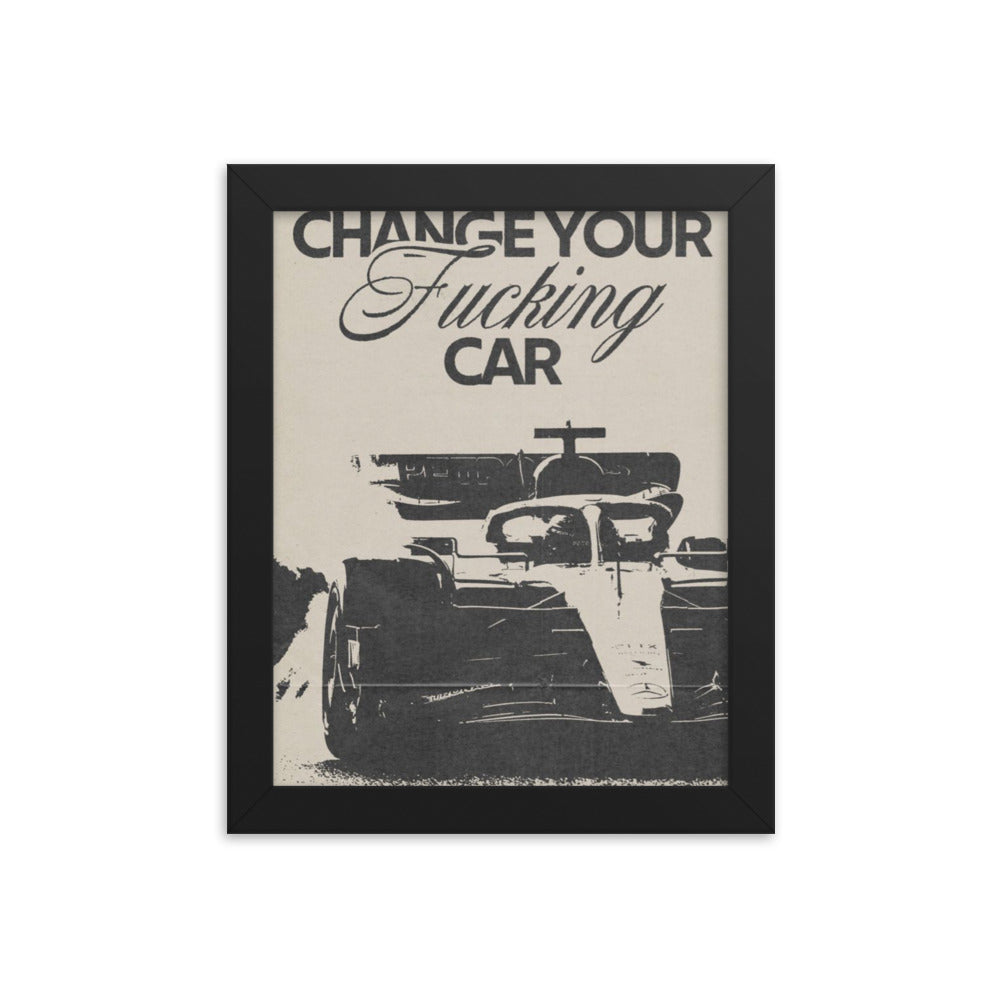 Race Car Framed Poster