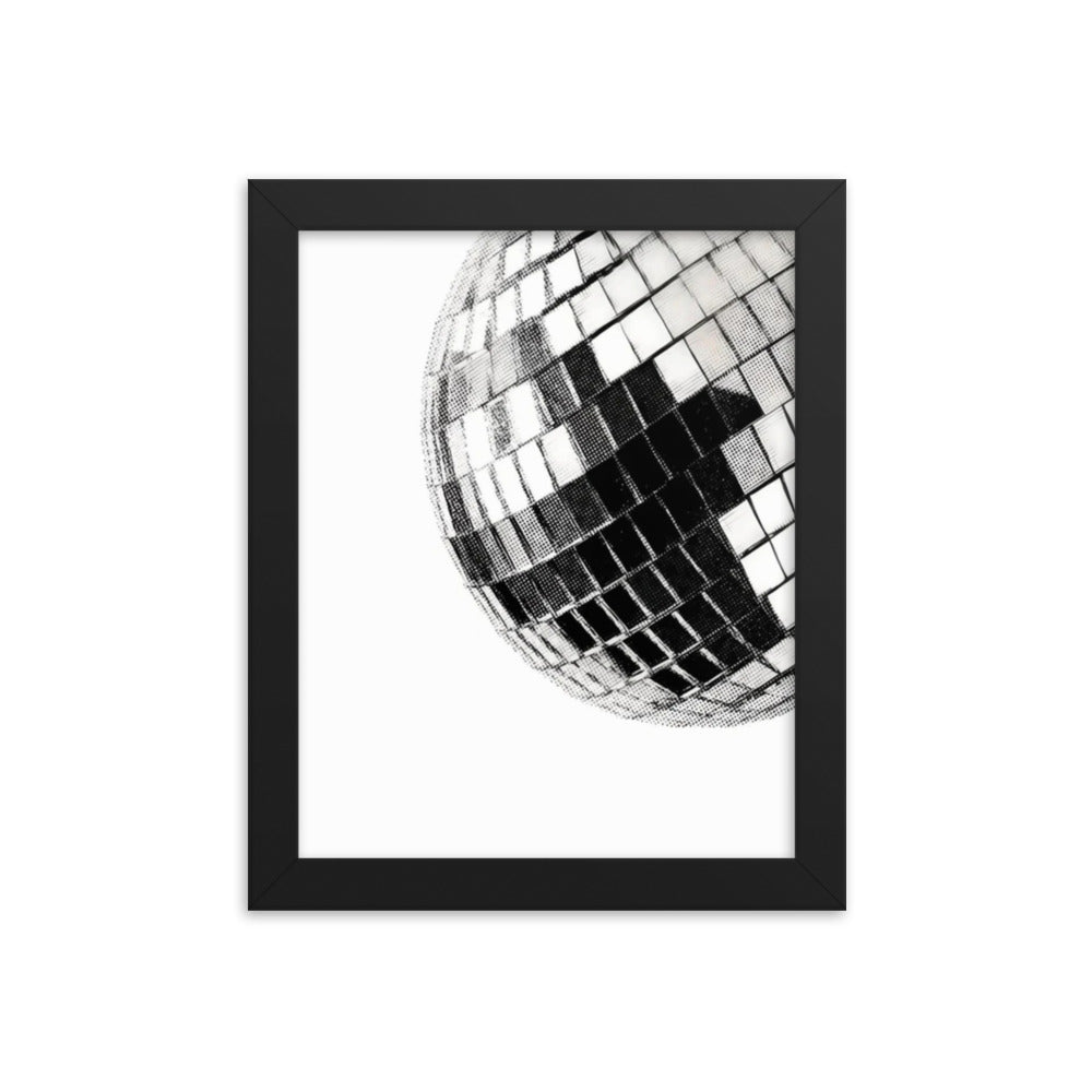 Disco Ball Framed Poster