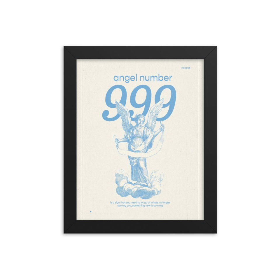 Angel Number 999 Framed Poster