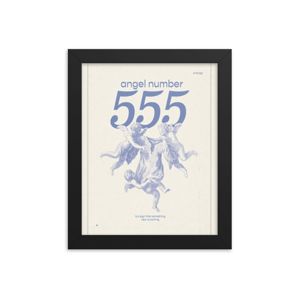 Angel Number 555 Framed Poster