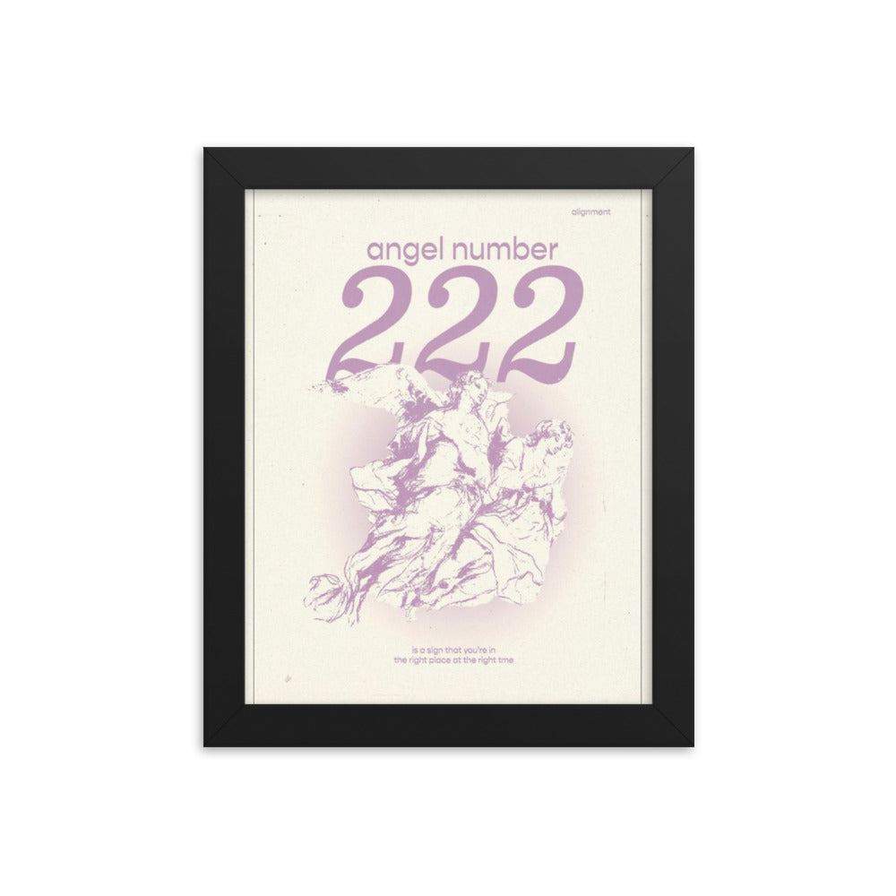 Angel Number 222 Framed Poster